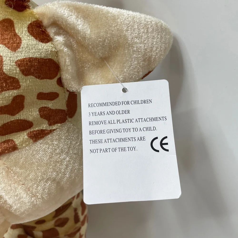 Giraffe Plush Toys Collectible Safari Zoo Stuffed Animal Soft Brown Cream Tan
